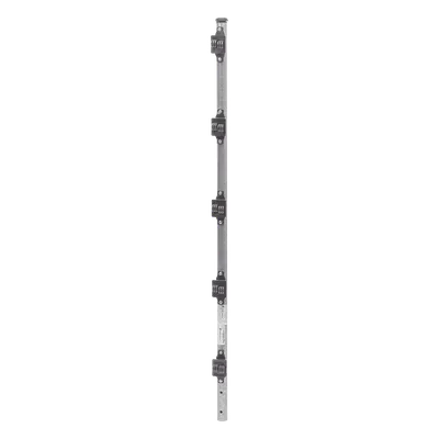 Poste de Paso para Cerca Electrificada / Tubo Galvanizado Cal. 18 / 1 m (3.3 ft) de Altura / 1' de Diámetro / 5 Aisladores Incluidos