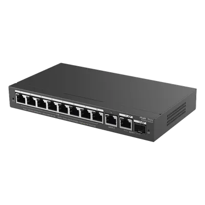 Switch PoE+ administrable RUIJIE RG-ES210GS-P con 8 puertos Gigabit