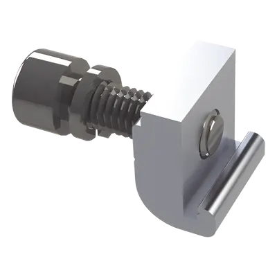 Conector G con tornillo para fijación en riel 7