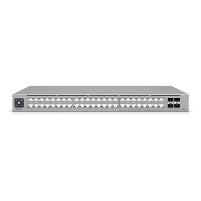 Switch Administrable Capa 3 / 48 Puertos RJ45 (16 × 2.5 GbE + 32 × 1 GbE) / 4 Puertos SFP+ 10G / Capacidad 224 Gbps / Pantalla LCD Táctil 1.3" / Etherlighting™ / RPS DC