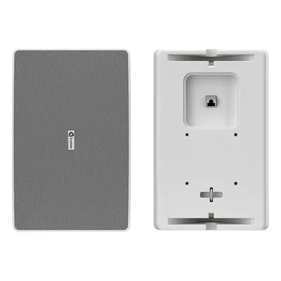 Altavoz de Pared / 8" / PoE++ / Dante / DSP Integrado / Mezclador 2 Canales / 100 dB SPL / Montaje Flexible