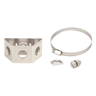 Adaptador de Montaje / Tubo 4-5 in (102-127 mm) / Acero Inoxidable / Triple Vía / Paquete 10 pzas