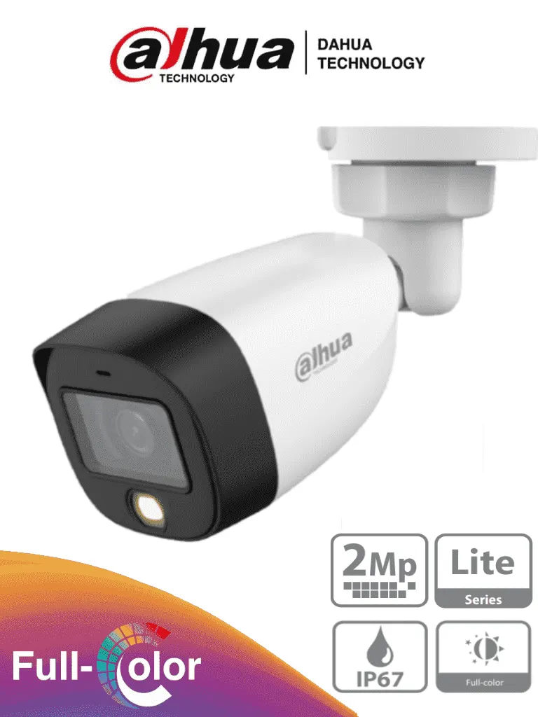 Cámara bullet Dahua DH-HAC-HFW1209CN-LED Full Color 1080p