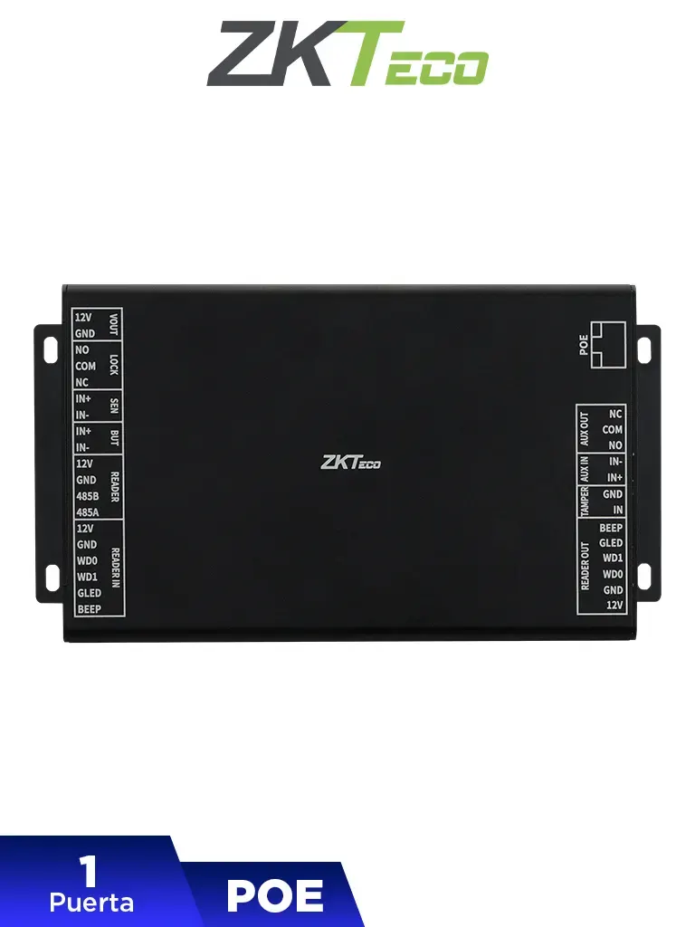 Módulo de control de acceso ZKTeco DE-10 PoE para una puerta