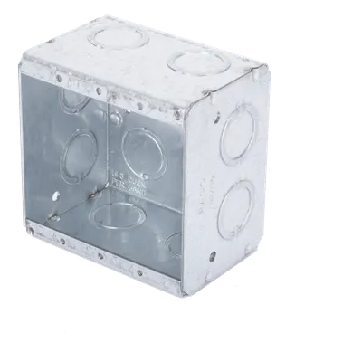 Caja multigang RACO HUB-691 de 2 gangs y 12 entradas