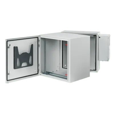 Gabinete Industrial / 19 UR / Aire Acondicionado 4000 BTU / NEMA 4/12 / IP66 / IK10 / Doble Bisagra / 36" Alto x 24" Ancho x 30" Prof (914.4 x 609.6 x 762 mm)