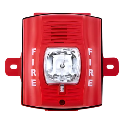 Sirena/Estrobo / Bifilar / Exterior Serie K / 12-24 Vcc / 15-115 cd Seleccionable / hasta 88 dBA / Rojo