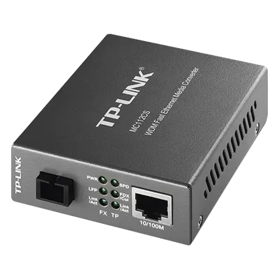 Convertidor de medios TP-LINK MC112CS WDM para fibra monomodo de 20 km