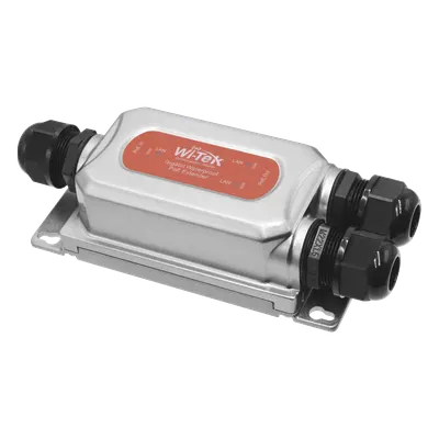Extensor PoE para exterior WI-TEK WI-POE21E-O con 2 salidas