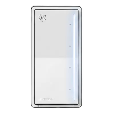 Control de pared Lutron RadioRA 3 RRSTANFWH para ventilador de techo