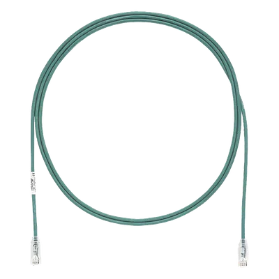 Cable de Parcheo UTP / Cat6 / 28AWG / Diámetro Reducido / 2.74 m (9 Pies) / Verde