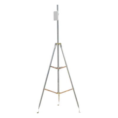 Kit de Montaje Trípode con Mástil / Acero Galvanizado / Altura Total 4.52 m (14.8 ft) / Capacidad 6 kg / Antenas Plato < 25 cm