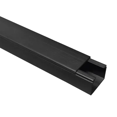 Canaleta para cables THORSMAN TMK-1720-CC-N negra para bajo voltaje
