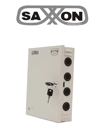 SAXXON SX10A9CH - Fuente de Poder Profesional 12 VCD / 10 Amperes / 9 Canales / 1.1 Amperes por Canal / Protección contra Sobrecargas / Led Indicador de Funcionamiento