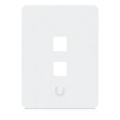 Placa Keystone UBIQUITI UACC-WP-KEYSTONE-V-2P de 2 puertos, paquete de 4