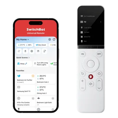 Control Remoto Universal IR / Pantalla LCD / WiFi + BLE / Matter / Alcance 120 m (393.7 ft) / 2000 mAh / 6 Meses Autonomía
