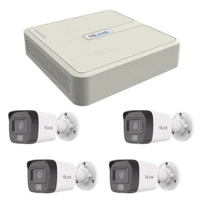Kit de videovigilancia IP HiLook KIP4MP/4B con 4 cámaras de 4 MP