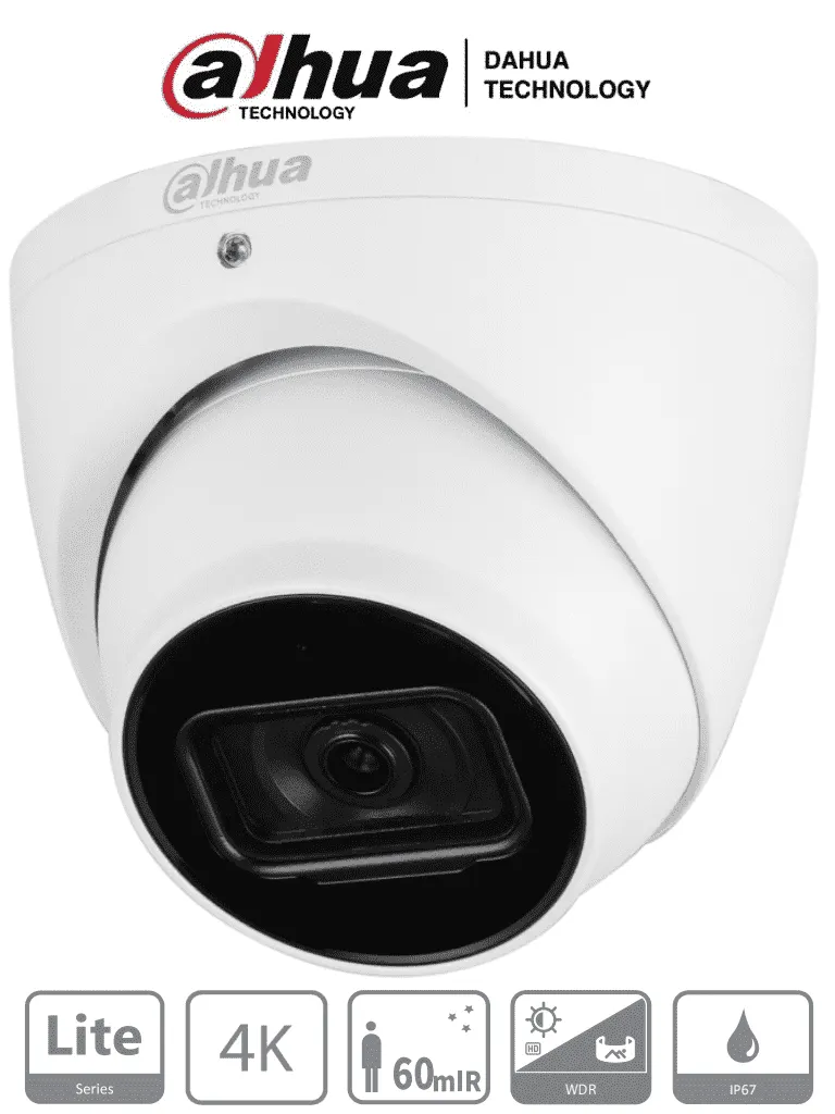 Cámara domo Dahua DH-HAC-HDW1801TN 4K con lente de 2.8 mm