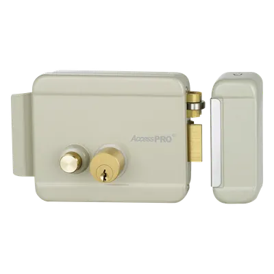 Cerradura eléctrica AccessPRO ACCESSRIMB con botón de salida