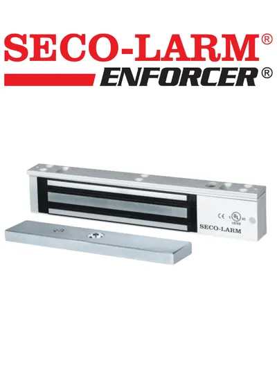 Seco-Larm E941SA600PQ - Cerradura de puerta electromagnética 280Kg/ 600 Lb  con LED y sensor