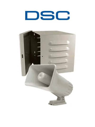Sirena exterior DSC S30WGPAQ de 30 W con gabinete metálico