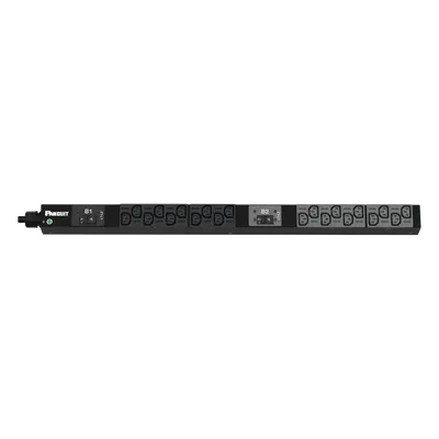 PDU Básico para Rack / 20 Salidas IEC C13 / Entrada NEMA L6-30P / 208 Vca / 30 Amp / Montaje 0U/1U/2U / Cable 3 m (9.8 ft)
