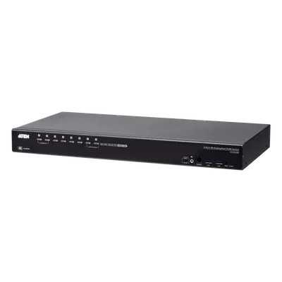 Conmutador KVM / 8 puertos DisplayPort / USB 3.1 Gen 1 / 4K DCI 4096x2160@60Hz / Cascada hasta 128 equipos / 8 monitores multipantalla