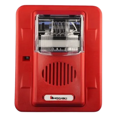 Sirena Estrobo / 12 Vcd / Multi-Candela 15-75 cd / Montaje en Pared / 4.17 x 3.77 x 2.08 pulgadas / Rojo
