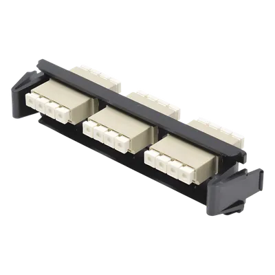 Placa acopladora de fibra SIEMON RIC-F-LC12-01C para 12 fibras LC