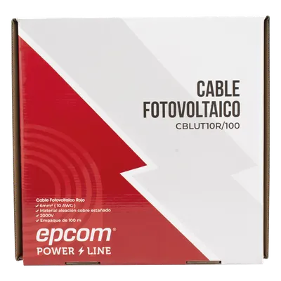 Cable fotovoltaico EPCOM POWERLINE CBL-UT-10R/100 de 10 AWG