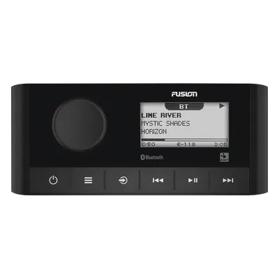 Sistema de Audio Marino / Pantalla LCD 2.3" / Bluetooth y ANT / 180 W Pico / 22 W RMS x 4 / 2 Zonas Multi-Zone / IPX6 e IPX7 / Compatible con AM, FM, DAB+, AUX / Actualizaciones Inalámbricas