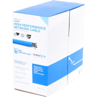 Cable de red Cat6 LINKEDPRO PRO-CAT-6-LITE-V2, 100% cobre, 305 m