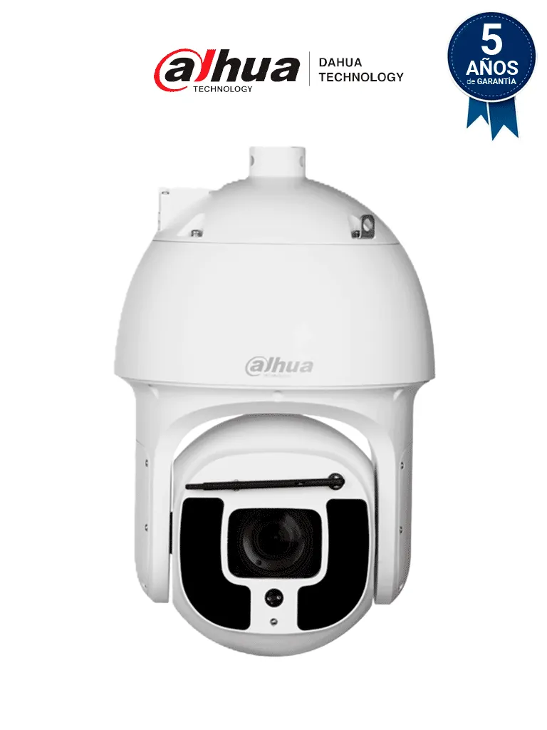DAHUA DH-SD8A840N-HNF-PA - Cámara IP PTZ de 8MP con tecnología WizMind, zoom óptico de 40x y alcance IR de 400 metros. Ofrece Starlight, reconocimiento facial, AutoTracking, Hi-PoE, limpiaparabrisas inteligente, IP67 y metadatos.