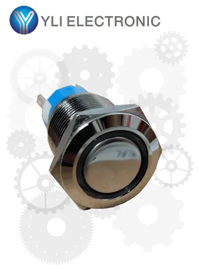 Botón de repuesto YLI ELECTRONIC PBK-814B(LED) de acero inoxidable