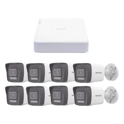 Kit de videovigilancia Hikvision KIPCV2M/8B con 8 cámaras 2 MP