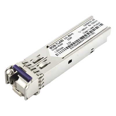 Transceptor SFP industrial PLANET MGB-TLA80 para fibra monomodo