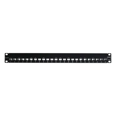 Patch panel SIEMON Z6-PNL-24K Cat 6 de 24 puertos para rack