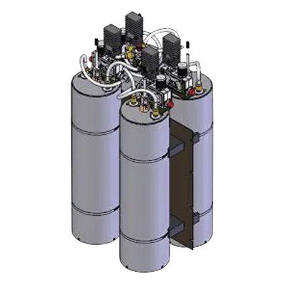 Combinador de RF / 4 Canales / 148-174 MHz / 125 Watt / Cavidad 7" / Rack 19" / N Hembra