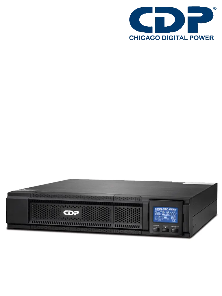 CDP UPO11-1RT - UPS / 1000VA / 900W / 8 Terminales / 4 Terminales programables / Pantalla LCD / 5min. a carga completa /