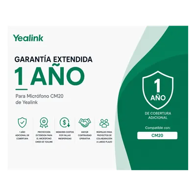 Garantia Extendida de 1 Año para Microfonos CM20 de Yealink