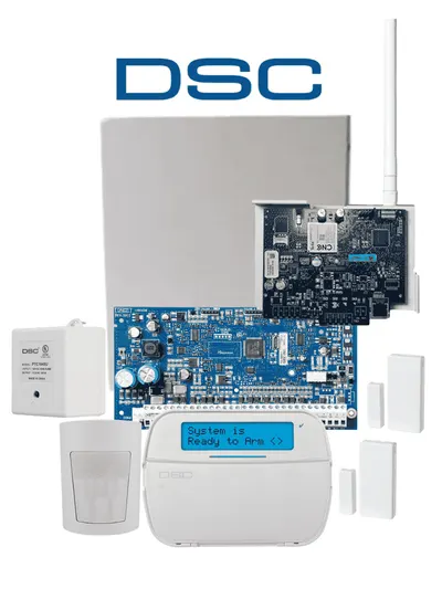 Kit de alarma DSC NEO-RF-LCD-LTE con panel de 32 zonas y LTE