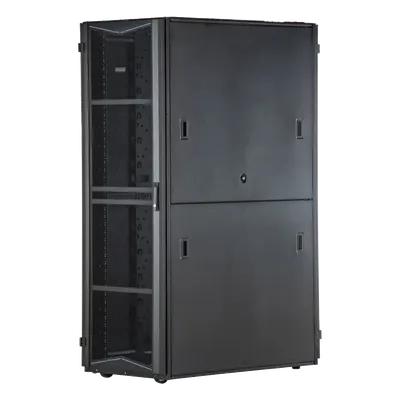 Gabinete para Centros de Datos / 42 UR / 800 mm Ancho / 1200 mm Profundidad / 2.62 x 3.94 pies / Acero / Negro