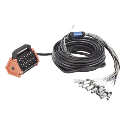 Stagebox multipin SEETRONIC CSBT1204L20M de 16 canales y 30 m