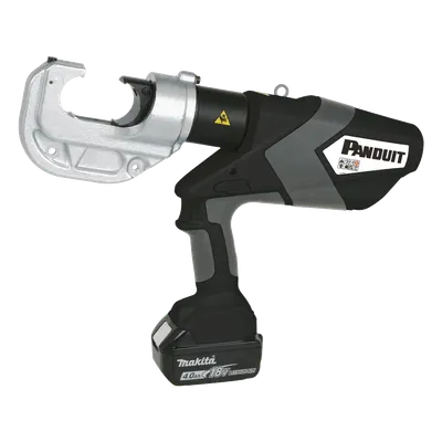 Ponchadora Hidráulica a Batería / 12 Toneladas / Batería 18V 4Ah / Bluetooth / Ciclo 9 s / Cabezal Rotatorio 355° / Estuche Portátil