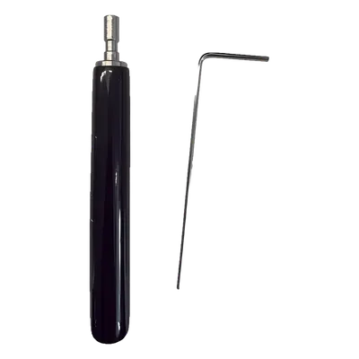 Juego de Llaves Allen de Mantenimiento para Gabinetes de Perfil de Aluminio Exterior / 10 Piezas / Llave Allen en Forma de L H2 / Manija Movible Recubierta de Goma / Acero Inoxidable 304