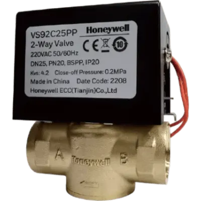 Válvula de control eléctrica de 3 vías tipo bola para fan coil, 220 V CA, DN15 (1/2"), conexión NPT