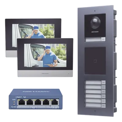Videoportero IP HIKVISION DSKIS-MULTI-7AP para 7 departamentos