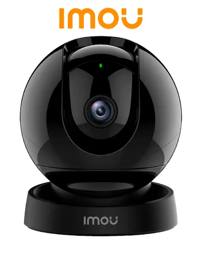 IMOU REX 2D 3MP (IPC-GK2DN-3C0W) - Cámara Domo IP PT WiFi de 3MP con Smart Tracking, IR de 10m, audio bidireccional, micrófono y altavoz integrados, alarma de sonido anormal, ranura MicroSD, detección de humanos y modo privacidad.