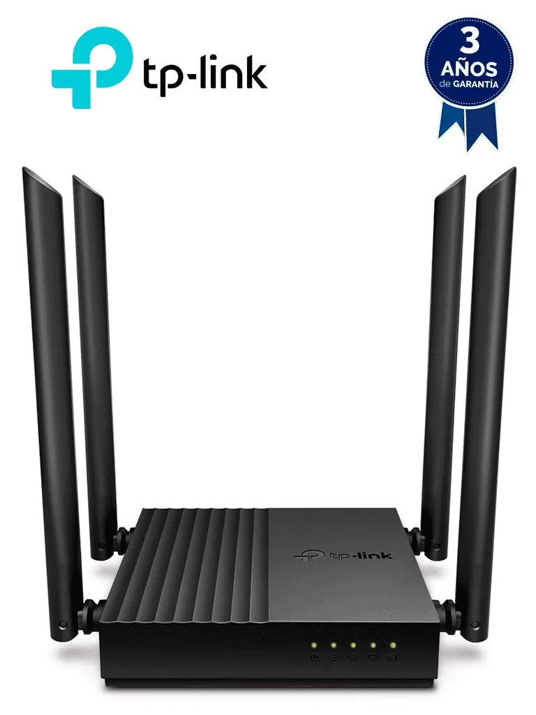 Router WiFi TP-Link Archer C64 AC1200 con puertos Gigabit