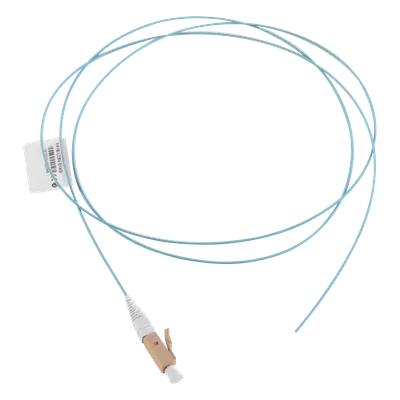 Pigtail de Fibra Óptica / LC Simplex / Multimodo OM4 50/125 / OFNR / 1 Metro (3.28 Pies) / Aqua